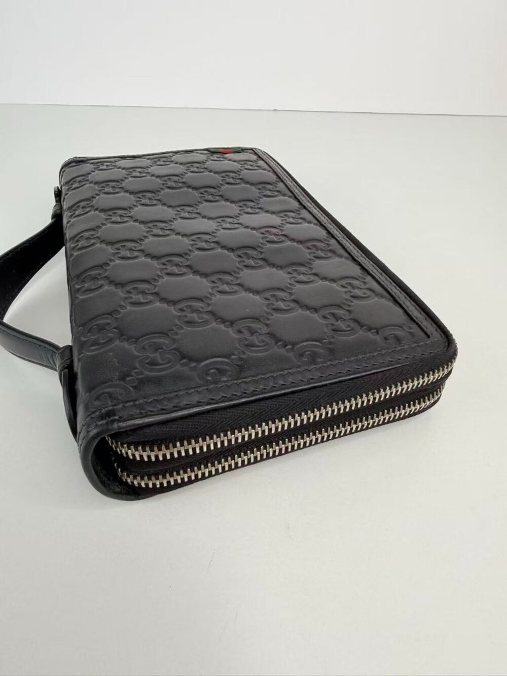 Gucci Signature GG Embossed Leather Zip Around Travel Organizer Clutch Wallet - Picture 5 of 10